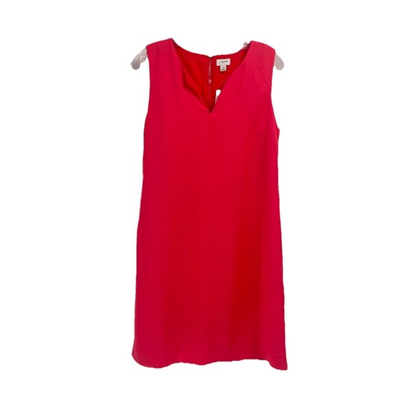 J Crew Coral Suiting Dress Sleeveless Minimalist Workwear Summer Sz 10 NWT BO652 - Picture 1 of 7